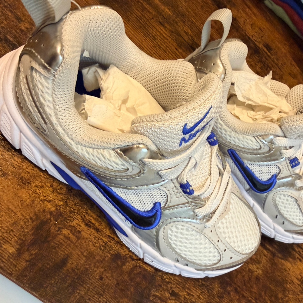 Nike White and Gray Athletic Shoes